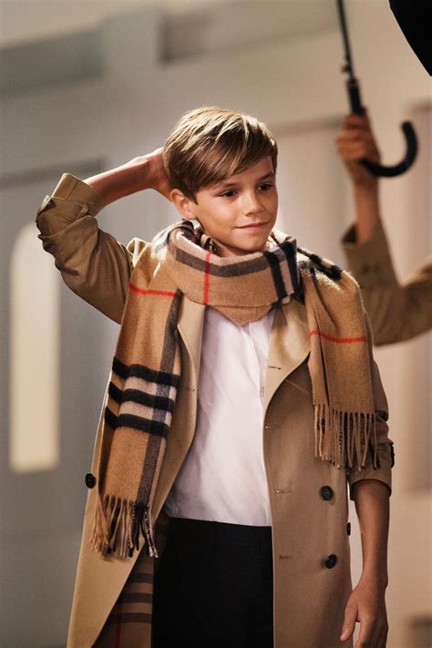 Romeo Beckham steals the show in Burberry ad 